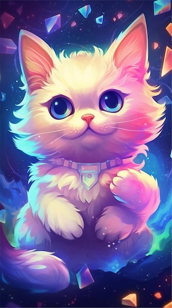 Cute galaxy cats