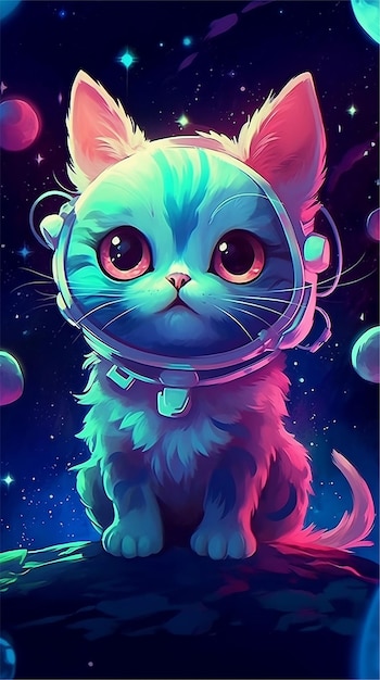 Cute galaxy cats