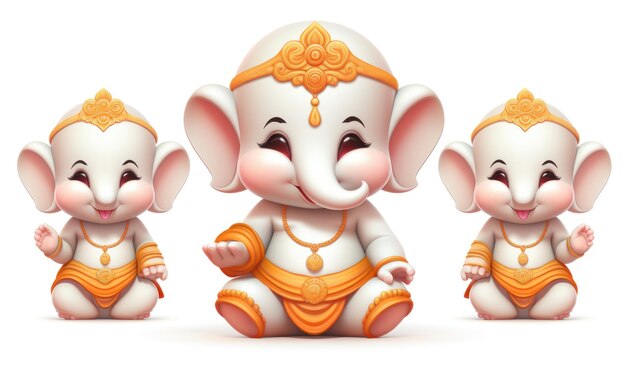 Cute Ganesha god