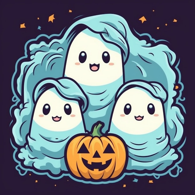 cute ghost illustration