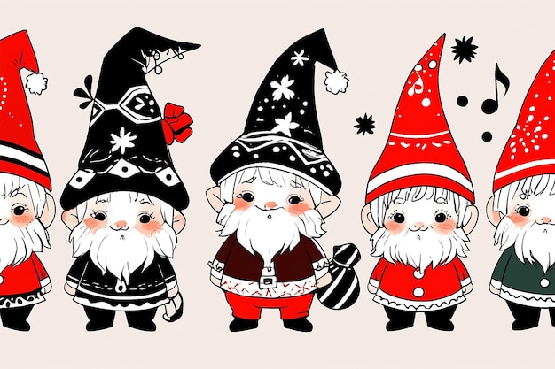 Photo cute gnomes