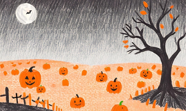 Cute halloween background