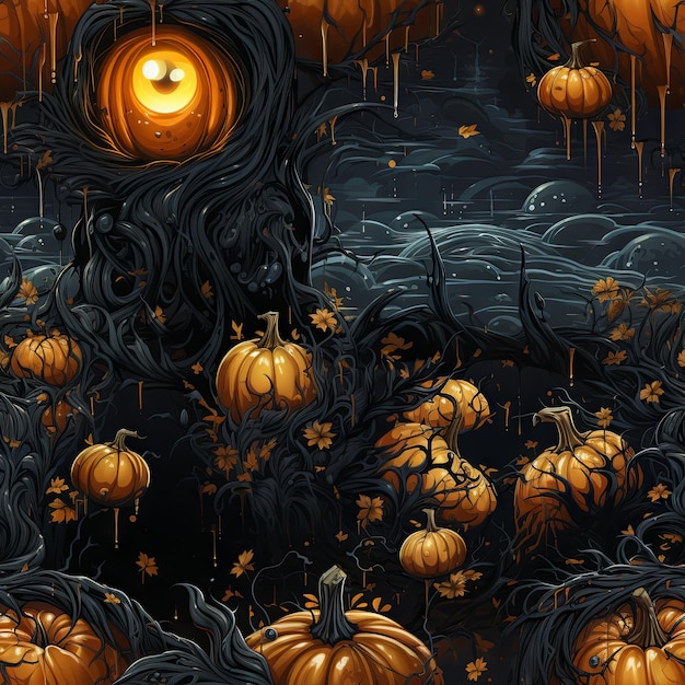 Cute Halloween design pattern