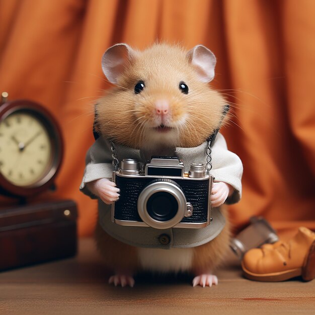 Photo a cute hamster