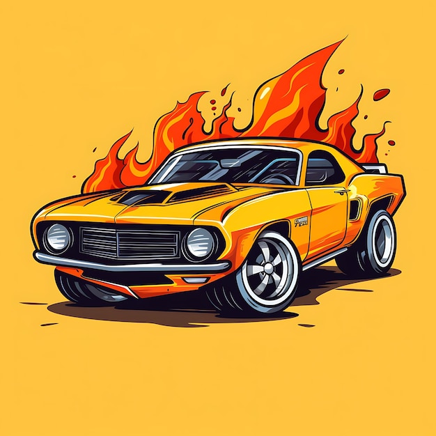 cute a hot wheels toy vector illustration for t shirt design stocker logo banner etc