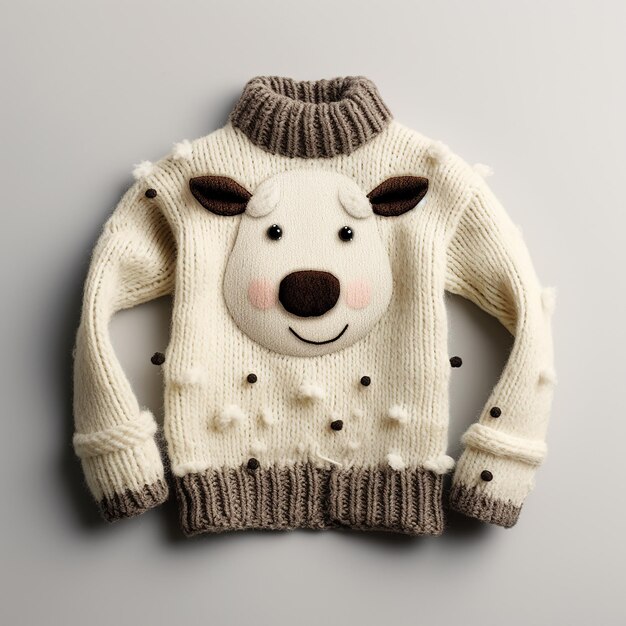 Cute kid sweater in wool