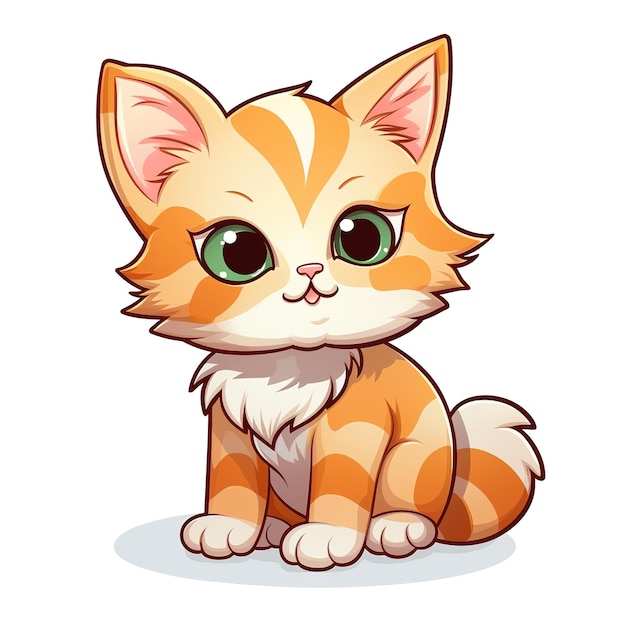 cute kitten cartoon