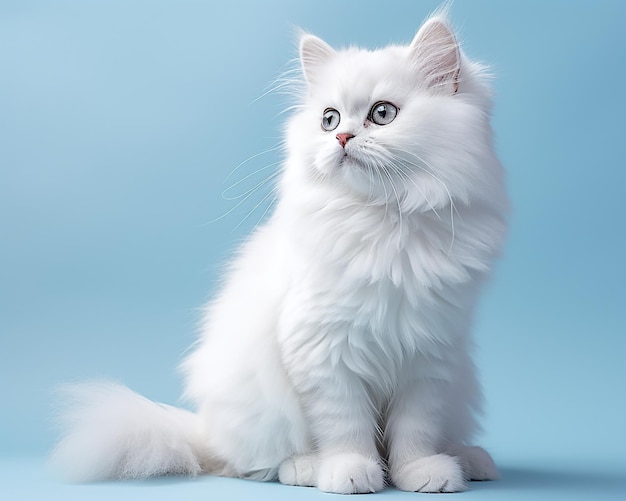 Cute Kitten with Bright Clean Background