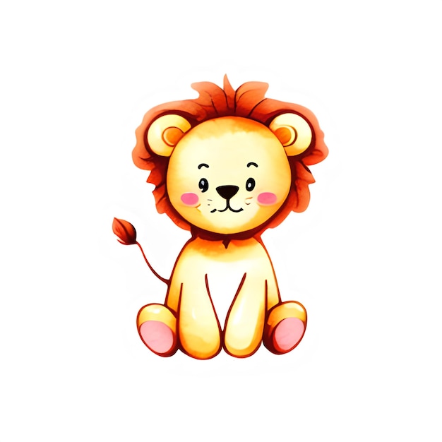 Cute Lion Illustration Animals Clipart