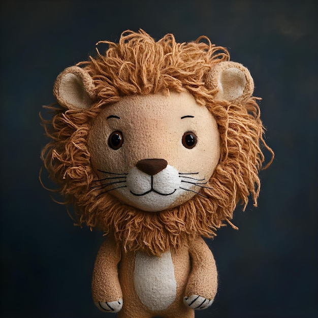 Photo cute lion in