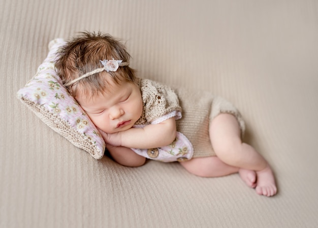 Cute little baby sweetly sleeping