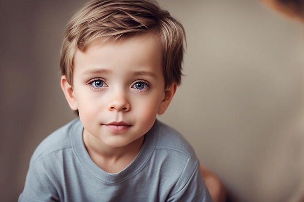 cute little boy close up picture