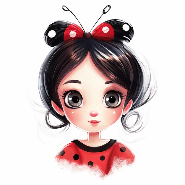 a cute little female lady bug