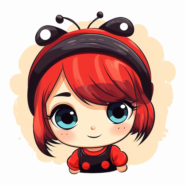 a cute little female lady bug