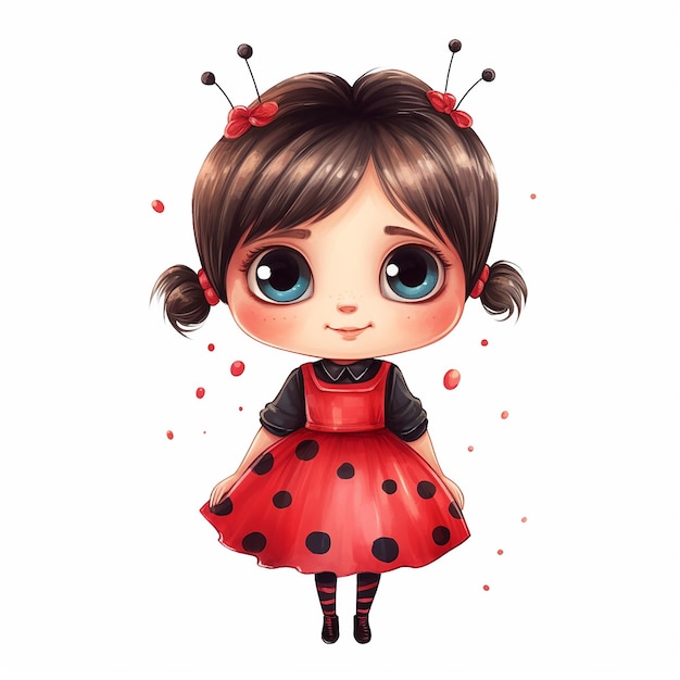 a cute little female lady bug