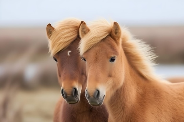 Cute little funny pony neural network ai generated