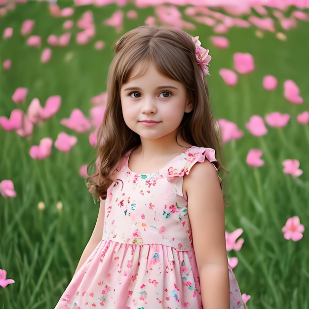 Cute Little Girls Picture Ai generated