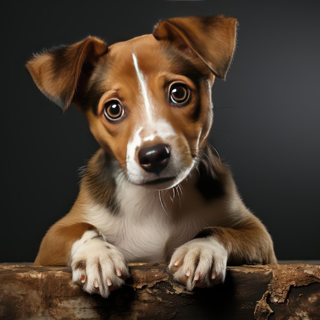 Cute little jack russel puppy dog