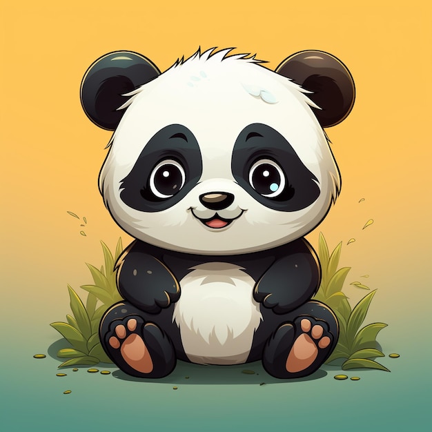 A cute little panda