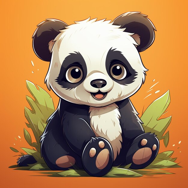 A cute little panda