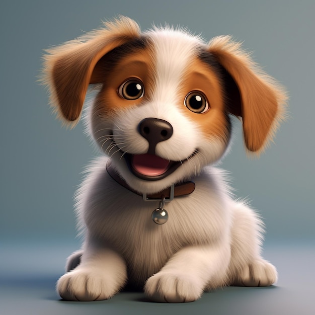 Cute little puppy Happy dog