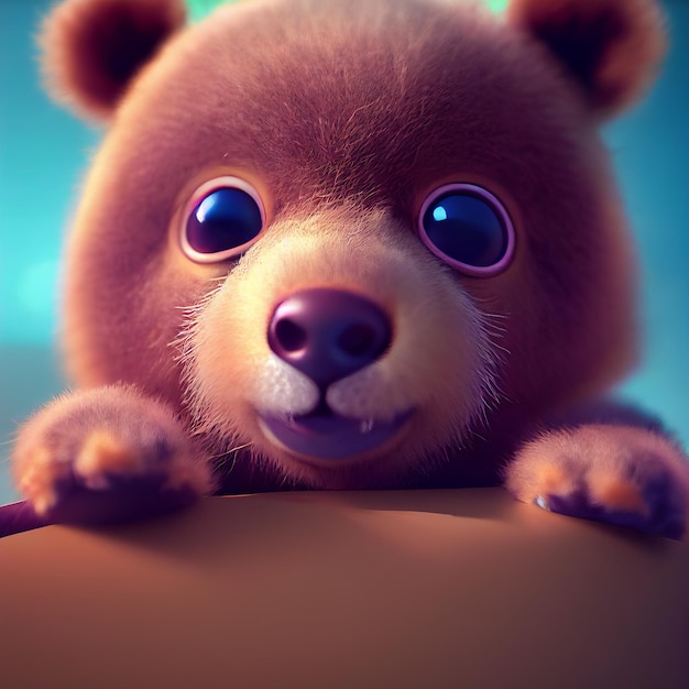 Cute little teddy bear character