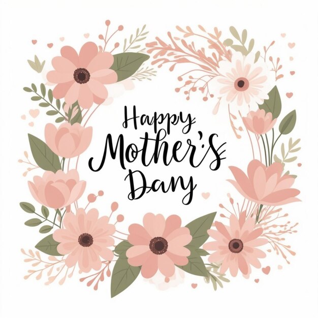 Photo cute mothers day vectors on a white background