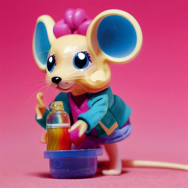 Cute mouse 3d illustration