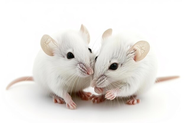 Photo cute mouse isolated in transparent background