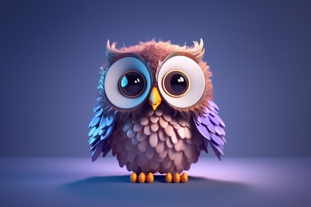 cute owl 3d