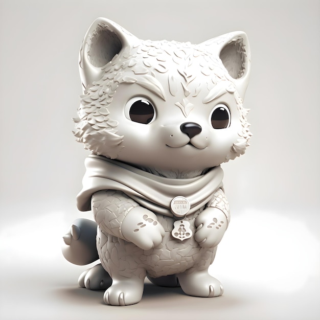 Cute panda dressed as a knight 3d digitally rendered illustration