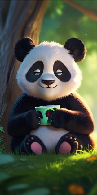 Photo a cute panda