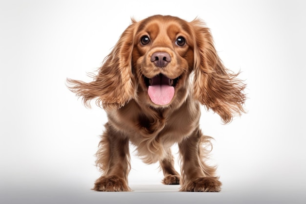 Cute playful English cocker spaniel