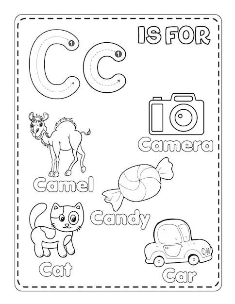 Photo cute printable alphabet coloring pagesc alphabet coloring pages for kids