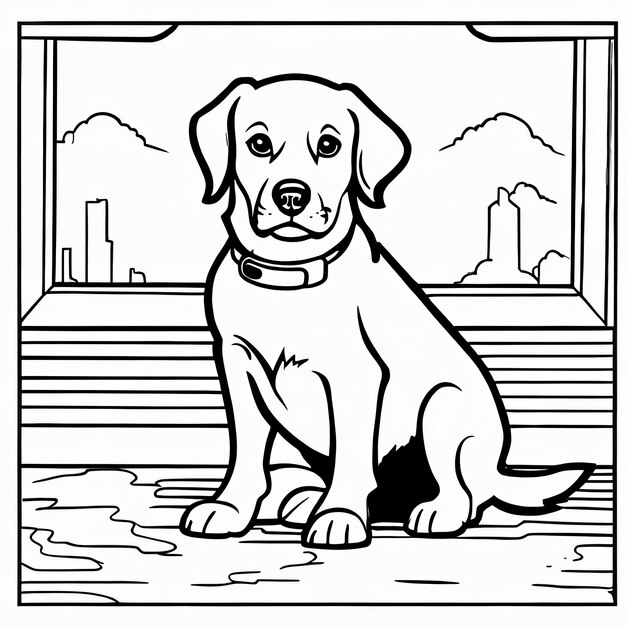 Cute Puppies Coloring Pages