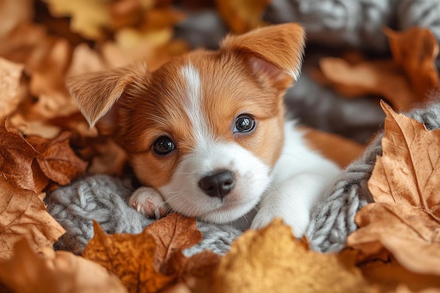 Photo cute puppy at the park photo