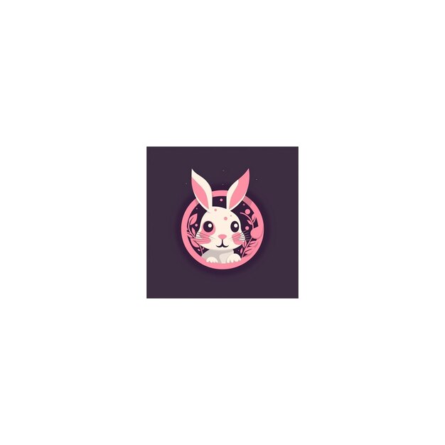 cute rabbit design logo12