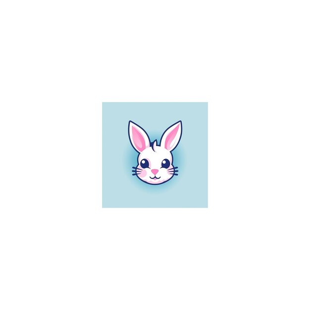 cute rabbit design logo12