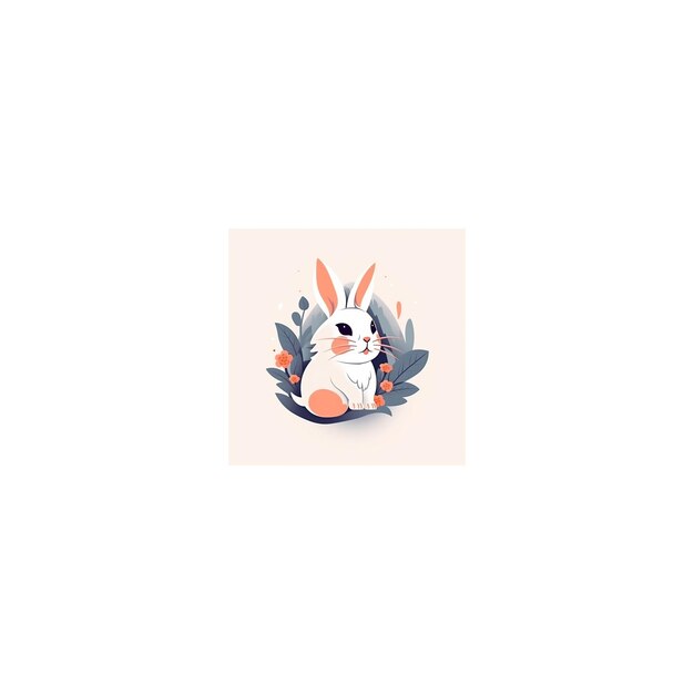 cute rabbit design logo16