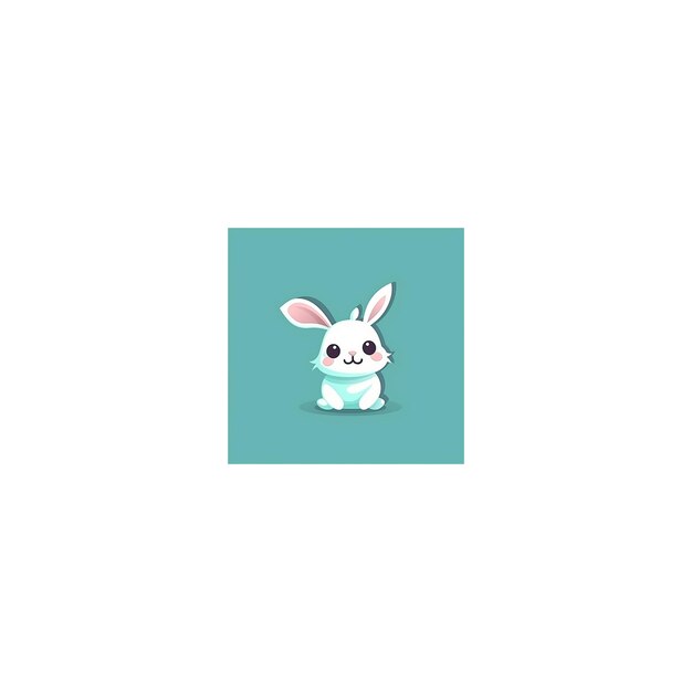 cute rabbit design logo1