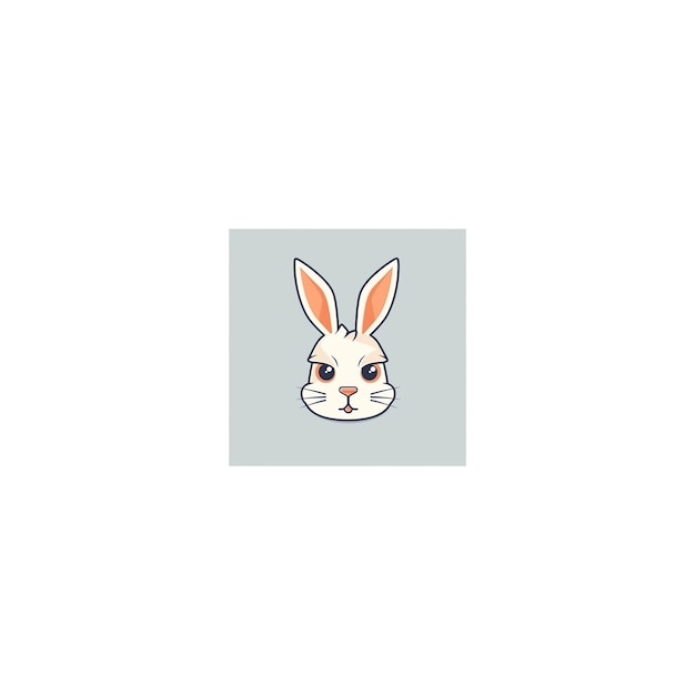 cute rabbit design logo7