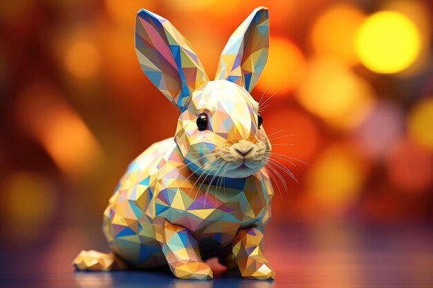 Cute Rabbit Handdrawn with Generative AI Technology Your Perfect Easter and Pet Companion