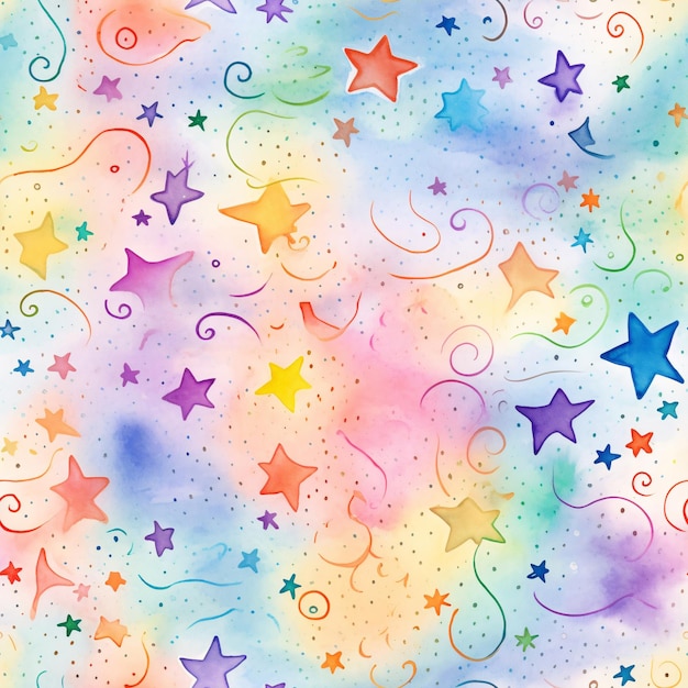 Cute Rainbow Paper Background