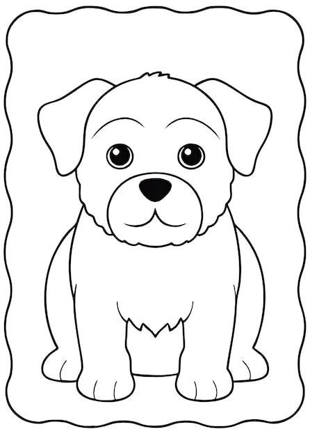 Cute and simple animal coloring pages for kids fun activities