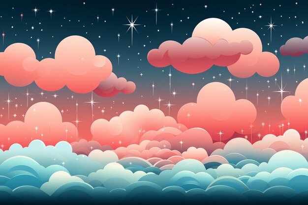 cute sky pattern background2dminimalkids colors