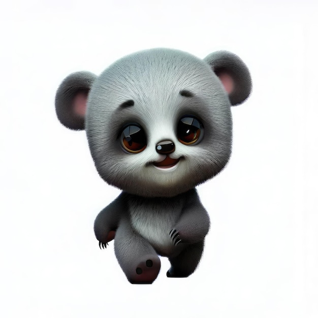 Cute smile bear 3D Character