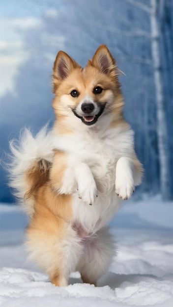 Cute spitz dog