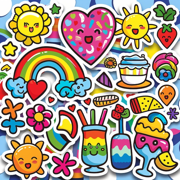 Cute Sticker Clipart