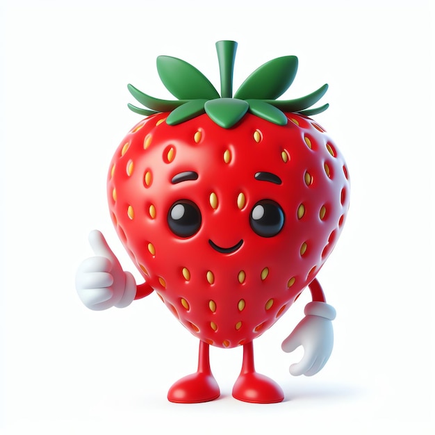 Cute Strawberry Mascot for Kids