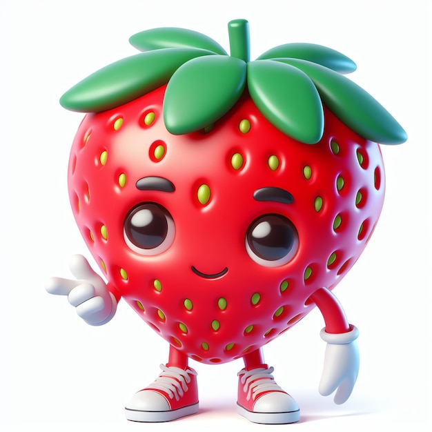 Cute Strawberry Mascot for Kids